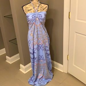 J. McLaughlin.  New with Tags Summer Maxi Light Blue Dress (Size L)